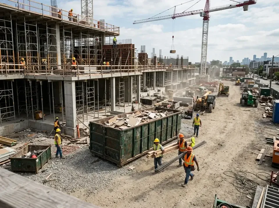 commercial-construction-site-w-002 — frequently asked questions, Low Cost Construction Dumpster Rental in St. Anthony, MN